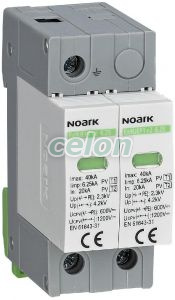 Descarcator SPD Ex9UEP, Clasa 1+2, In=6,25kA, 500 V DC, 2MU width, Alte Produse, Noark, Noark