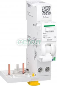 Acti9 Active AFDD, Bloc auxiliar detectie arc electric cu Powertag, 40A, pentru iC60 2P, Aparataje modulare, Dispozitive de protecție împotriva arcului electric, Schneider Electric