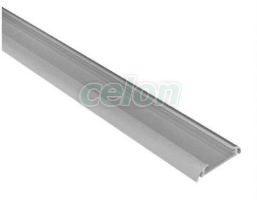 Profil oval pentru Led (Fara dispersor) Aluminiu H:9mm L:1m W:39mm Argintiu, Corpuri de Iluminat, Benzi cu LED, Profile Led, Lumen