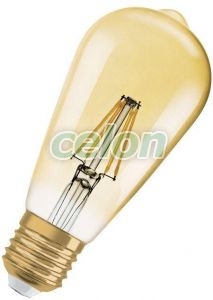 VINTAGE 1906 LED CLASSIC EDISON DIM LED Vintage Dekor izzó 6.50W 725lm E27 2400K, Fényforrások, LED Vintage Edison dekor izzók, Osram