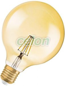 Vintage 1906 Globe 35 Filament 4W 824 Gold E27 / 4099854091179, Surse de Lumina, Lampi LED Vintage Edison, Osram
