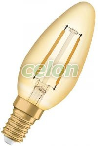 Vintage 1906 Classic B 12 Filament 1.5W 824 Gold E14 / 4099854091599, Surse de Lumina, Lampi LED Vintage Edison, Osram