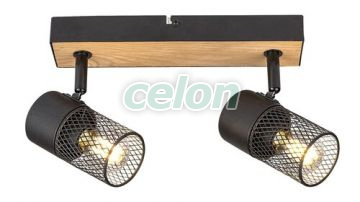 METTA Plafoniera tip spot D:60mm E14 2x40W, Corpuri de Iluminat, Iluminat de interior, Aplice si plafoniere tip spot, Rabalux