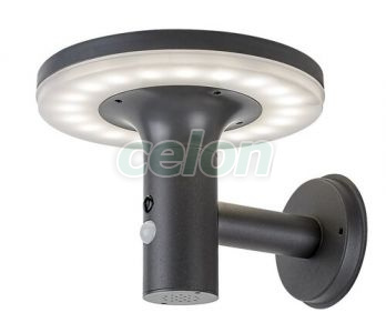 ALASKA Lampa solara Led Exterior D:210mm 10W 250lm 4000K, Corpuri de Iluminat, Iluminat exterior curte si gradina, Lampi solare, Rabalux