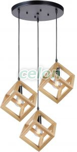 RHOMBUS Lustra D:500mm E27 15W, Corpuri de Iluminat, Iluminat de interior, Lustre si Pendule, Klausen