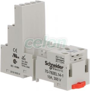 782EL14-1 - Socket, SE Relays, 10A, 17 pins, screw connectors, separate contact, for 782 relays, Alte Produse, Schneider Electric, Automatizari si Control industrial, Relee de interfata, masura & control, Relee pentru automatizari, Zelio Relay, Schneider Electric