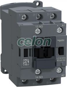 Contactor,Easy TeSys Control,LC1E,3P(3NO),AC-3,<=440V,18A,24V DC bobina, contact auxiliar 1 NO, Alte Produse, Schneider Electric, Automatizari si Control industrial, Contactoare si relee de protectie, Contactoare si disjunctoare Easy, Easy TeSys, Schneider Electric