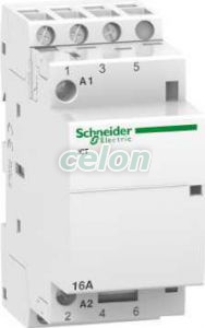 Contactor modular pe sina 3P 16 A ICT 220/240 v c.a. 50 hz A9C22813  - Schneider Electric, Aparataje modulare, Contactoare pe sina, Schneider Electric