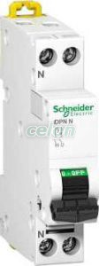 Siguranta automata  Idpn n  F+N 40A 6 kA C A9N21561  - Schneider Electric, Aparataje modulare, Sigurante automate, Schneider Electric