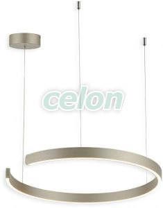 THEIA Led Pendul D:600mm 40W 5200lm Alb Natural, Corpuri de Iluminat, Iluminat de interior, Lustre si Pendule, Klausen