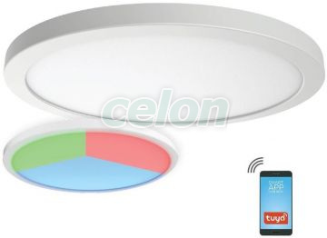 NEBULA Smart Led Plafoniera D:300mm 24W Alb reglabil, Corpuri de Iluminat, Iluminat de interior, Plafoniere, Klausen