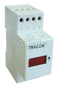 Voltmetru digital modular de c.a., montaj pe şină - 500V AC, Us=230V ACVMSD-500 - Tracon, Aparataje modulare, Aparate de măsură modulare, Tracon Electric