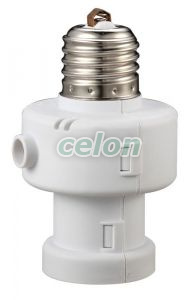 Soclu cu senzor crepuscular cu temporizare la decuplare 230V, 50 Hz, E27, 1/2/4/8/12 h, 5-15lux, IP20, Alte Produse, Tracon Electric, Iluminat - şi corpuri de iluminat, Detectoare de mişcare, senzori crepusculari, Senzori crepusculari, Tracon Electric