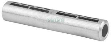 Mufă neizolată din aluminiu 50mm2, (d1=9mm, L=92mm), Elemente de conexiune, Papuci si mufe izolate si neizolate, Papuci şi mufe neizolate, Mufe neizolate din Al, Tracon Electric