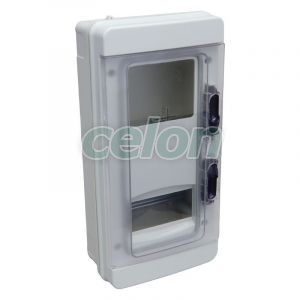 Cutie de măsură pentru subcontorizare monofazată 1×5mod+100×80, H×W×D=350×170×100mm, IP65, IK10, Alte Produse, Tracon Electric, Cutii şi dulapuri, Cutie de distribuţie din material plastic, Dulap de consum pentru submetru, Tracon Electric