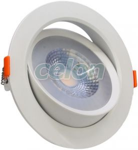 Corp de iluminat LED încastrat, reglabil 200-240 V, 50Hz, 12W, 4000K, 960lm, 38°, IP20,D=140mm, EEI=G, Alte Produse, Tracon Electric, Iluminat - şi corpuri de iluminat, Panouri cu LED, corpuri de iluminat încorporabile, Corp de iluminat LED, încastrat, reglabil, Tracon Electric