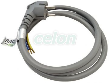 Cablu de alimentare cu fişă 3x2.5mm2, 1,5m, 16A,250VAC,H05VV-F,3680W(DUAL Schuko/French), Alte Produse, Tracon Electric, Dispozitive de conectare, Prelungitoare, distribuitoare, Cablu de alimentare, Tracon Electric