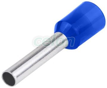 Tub de capăt izolat (PA6.6),Cu electrolitic stanat 0,75mm2, L=14,6mm, Elemente de conexiune, Tuburi de capăt, Tuburi de capăt (cap terminal) izolate, Tracon Electric