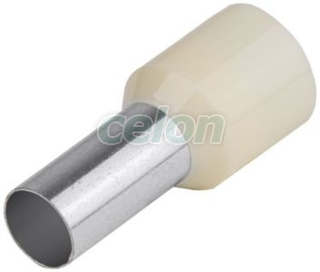 Tub de capăt izolat (PA6.6),Cu electrolitic stanat, crem 35mm2, L=39mm, Elemente de conexiune, Tuburi de capăt, Tuburi de capăt (cap terminal) izolate, Tracon Electric