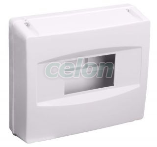 Cutie de distrib. PT, fără uşă, cu posibilitate de plombare 1×8 modul, IP40, (H×W×D=160×180×60mm), Alte Produse, Tracon Electric, Cutii şi dulapuri, Cutii de distribuţie, Cutii de distribuţie fără uşă, PT, Tracon Electric