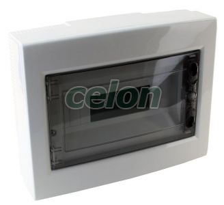 Cutie de distribuţie PT, uşăfumurie, plană 1×12 (12) modul, IP40, (H×W×D=260×330×92mm), Alte Produse, Tracon Electric, Cutii şi dulapuri, Cutii de distribuţie, Cutii de distribuţie PT, cu uşă plană, Tracon Electric