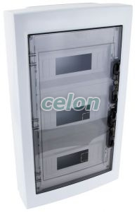 Cutie de distribuţie PT, uşăfumurie, plană 3×12 (36) modul, IP40, (H×W×D=570×330×100mm), Alte Produse, Tracon Electric, Cutii şi dulapuri, Cutii de distribuţie, Cutii de distribuţie PT, cu uşă plană, Tracon Electric