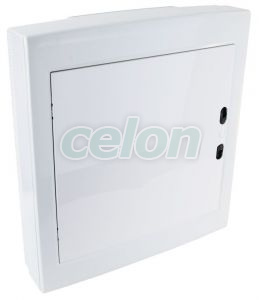 Cutie de distribuţie PT, uşăalbă, plană 2×18 (36) modul, IP40, (H×W×D=505×464×100mm), Alte Produse, Tracon Electric, Cutii şi dulapuri, Cutii de distribuţie, Cutii de distribuţie PT, cu uşă plană, Tracon Electric