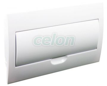 Cutie de distribuţie sub tencuială, uşă albă, baretă N/PE 1×18 modul, IP40, (H×W×D=216×363×76mm), Alte Produse, Tracon Electric, Cutii şi dulapuri, Cutii de distribuţie, Cutii sub tencuială, Tracon Electric