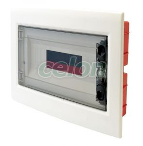 Cutie de distribuţie ST, uşă fumurie plană 1×12 (12) modul, IP40, (H×W×D=200x256x66mm), Alte Produse, Tracon Electric, Cutii şi dulapuri, Cutii de distribuţie, Cutii de distribuţie ST, cu uşă plană, Tracon Electric