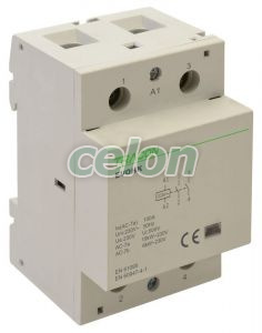 Contactor modular de instalaţii 230V, 50Hz, 3 Mod, 2×NO, AC1/AC7a, 100A,, Alte Produse, Tracon Electric, Aparataj, Familia modulară de produse EVO, Contactor modular de instalaţii EVOHK, Tracon Electric