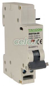 Declanşator la tensiune delucru pentru EVOTDA Us=110-415V AC; W=18mm, Alte Produse, Tracon Electric, Aparataj, Familia modulară de produse EVO, Produse complementare EVO, Tracon Electric