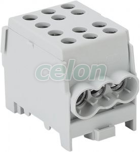 Clemă derivaţie, fixare peșină, gri 6-35mm2, max. 1000VAC/DC, max.125A, Alte Produse, Tracon Electric, Elemente de conexiune, Cleme şir, Cleme de derivaţie, FLECU, Tracon Electric