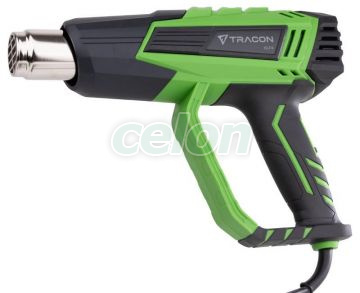 Pistol cu aer cald 230V, 50Hz, 1000/2000W, 350/600°C, Alte Produse, Tracon Electric, Scule, Alte unelte, Pistol de aer cald, Tracon Electric