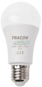 Sursă de lumină LED, formă sferică 230 VAC, 15 W, 3000 K, E27, 1620 lm, 200°, A60, EEI=F, Alte Produse, Tracon Electric, Surse de lumină, Surse de lumină LED, Surse de lumină LED cu formă sferică, Formă sferică normală, Tracon Electric