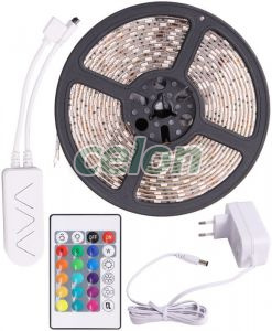 Set de bandă cu LED-uri, de exterior 220-240V, 50Hz, 14,4W/m, W=10m, 5m, RGB, IP65/IP20, Alte Produse, Tracon Electric, Surse de lumină, Benzi cu LED-uri și accesorii, Benzi cu LED-uri, Seturi de benzi cu LED-uri, Tracon Electric