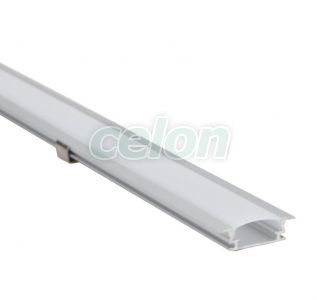 Profil din aluminiu pentru benzi LED, încastrabil W=10mm, H=2m, Alte Produse, Tracon Electric, Surse de lumină, Benzi cu LED-uri și accesorii, Profiluri din Aluminiu pentru benzi cu LED-uri, Tracon Electric