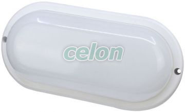 CIL.LED cu grad de protecţie,oval, carcasă mat.plastic 230 VAC, 50 Hz, 8 W, 640 lm, 4000 K, IP44, EEI=G, Alte Produse, Tracon Electric, Iluminat - şi corpuri de iluminat, Corpuri de iluminat cu grad de protecţie, Corpuri de iluminat cu grad de protecţie, cu sursă LED, Tracon Electric