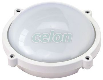 CIL LED cu grad de protectie,rotund, carcasă mat. plastic 230 VAC, 50 Hz, 8 W, 710 lm, 4000 K, IP65, EEI=F, Alte Produse, Tracon Electric, Iluminat - şi corpuri de iluminat, Corpuri de iluminat cu grad de protecţie, Corpuri de iluminat cu grad de protecţie, cu sursă LED, Tracon Electric