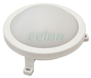 CIL.LED cu grad de protecţie, rotund, carcasă mat.plastic 230 V, 50 Hz, 12 W, 840 lm, 4000 K, IP54, EEI=G, Alte Produse, Tracon Electric, Iluminat - şi corpuri de iluminat, Corpuri de iluminat cu grad de protecţie, Corpuri de iluminat cu grad de protecţie, cu sursă LED, Tracon Electric