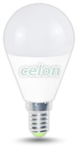 Gömb burájú LED fényforrás 230 V, 50 Hz, E14, 8 W, 710 lm,200°, 4000 K, EEI=F, Egyéb termékek, Tracon Electric, Fényforrások, LED fényforrás, Gömb alakú LED fényforrás, Kis gömb forma, Tracon Electric