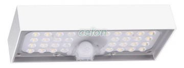 CIL de perete LED, panou fotovoltaic, detector mișcare, alb 6W, 4000K, 900 lm, IP65, 3,7 V, 3Ah, Alte Produse, Tracon Electric, Iluminat - şi corpuri de iluminat, Proiectoare, Proiector LED cu panou fotovoltaic şi detector de mişcare, Tracon Electric