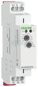 Releu de timp cu temporizare la acţionare AC/DC 12-240V, 0,1s-10d, 16A/AC1, 250VAC/24VDC, Alte Produse, Tracon Electric, Relee, Relee de timp, Relee de timp NARI, Tracon Electric