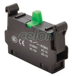 Element de contact pt .seriaNYG(K)3, NO 1×NO, 5A/230V AC-15, 1A/230V DC-13, Alte Produse, Tracon Electric, Automatizări industriale, Butoane, comutatoare şi lămpi de semnalizare cu corp din material plastic, Elemente de contact, Tracon Electric