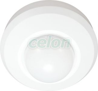 Jelenlétérzékelő, fehér 230V, 50Hz, 360°, 1000W, 1-20m, 10s-30min, 3-2000lux, IP44, Egyéb termékek, Tracon Electric, Világító- és lámpatestek, Mozgásérzékelő, alkonykapcsoló, Jelenlét-érzékelő, Tracon Electric