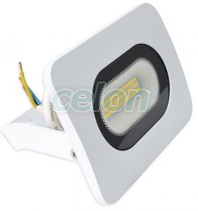 Fehér SMD fényvető 20W, 3000K, IP65, 220-240V AC, 1500lm, EEI=G, Egyéb termékek, Tracon Electric, Világító- és lámpatestek, Fényvető, LED fényvető, RSMDLF széria, Tracon Electric