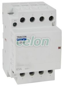 Contactor modular 230V AC, 50Hz, 3 Mod, 3×NO, AC1/AC7a, 40A, Alte Produse, Tracon Electric, Aparataj, Aparataj modular, Contactoare de instalaţii, SHK tip, Tracon Electric