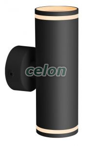 Corp de iluminat reglabil pentru perete, negru 100-240VAC, 50Hz, 2xGU10, max.35W, Alte Produse, Tracon Electric, Iluminat - şi corpuri de iluminat, Spoturi, Corpuri de iluminat de tavan reglabile cu flanșă decorativă pentru surse de lumină SPOT, seria SPGU10, Tracon Electric