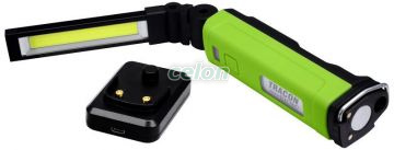 Lanternă LED cu acumulator 10/5W, 6000K, 3,7V, 2000mAh, 600/200lm, 3 h, IP44, Alte Produse, Tracon Electric, Iluminat - şi corpuri de iluminat, LED HOME, Lanterne LED, Tracon Electric