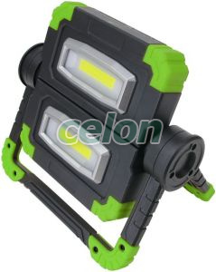 Reflector instalator LED cu acumulator 20 W, 6500 K, 3,7 V, 5000 mAh, Li-Ion, 850 lm, 4 h, IP43, Alte Produse, Tracon Electric, Iluminat - şi corpuri de iluminat, LED HOME, Lanterne LED, Tracon Electric