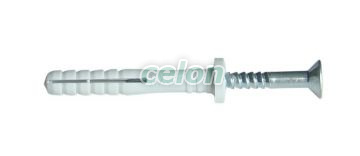Diblu cu bătaie+şurub, gri M8×100mm, PA6.6, Materiale auxiliare, Elemente de Fixare, Dibluri, şuruburi, Dibluri cu bătaie, Tracon Electric